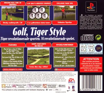 Tiger Woods 99 PGA Tour Golf (JP) box cover back